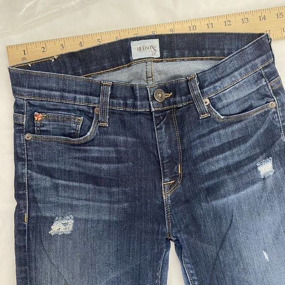Hudson Jeans Womens 26 Blue Ankle Skinny Ladies Midrise Nico Stretch Denim Pants - Picture 7 of 9
